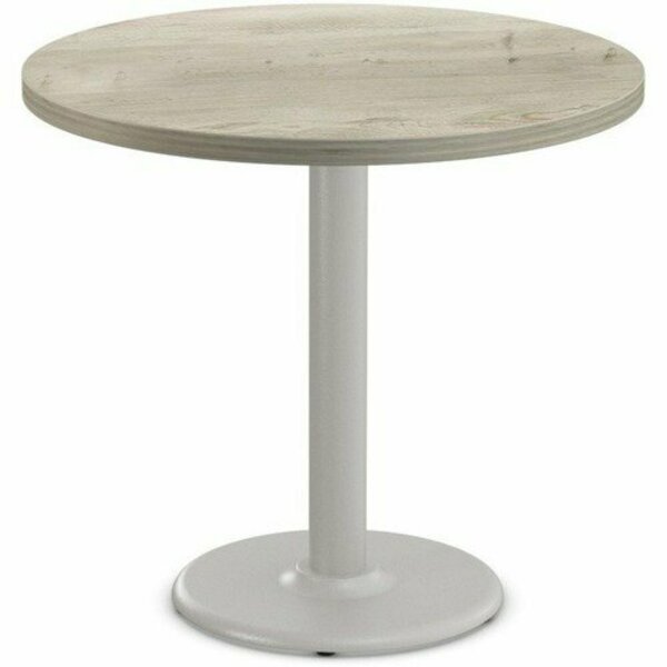 Special-T Table, Round, 36in Dia x 42in, Fog Gray Base/ Aged Driftwood Top SCTCANT236BHGAD